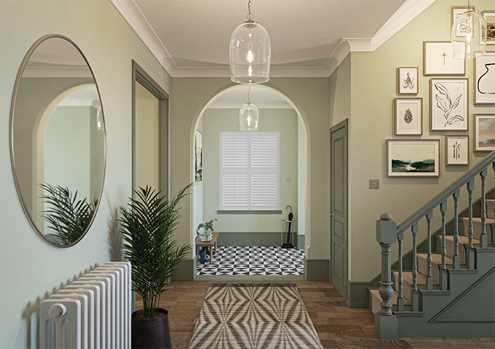Bromley, Dove Grey - Tier on Tier Plantation Shutter - Image 9
